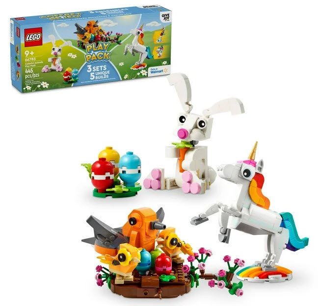 Cover image for LEGO Colorful Animals Play Pack Easter Gift Idea only $15 at Walmart